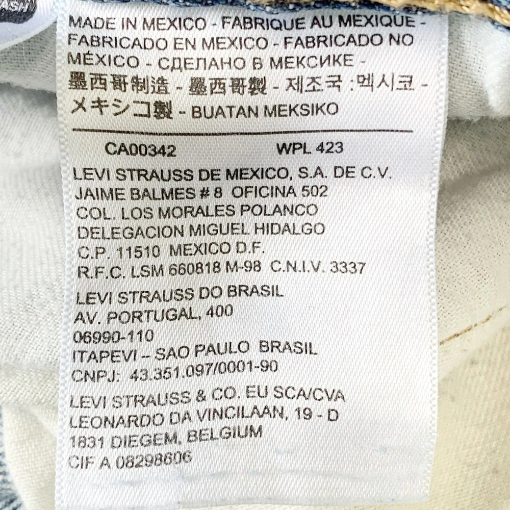 Levi's 569 Baggy Straight Blue Jean's 90s Y2K Mid Vintage Wash‎ 36x30 Well Loved